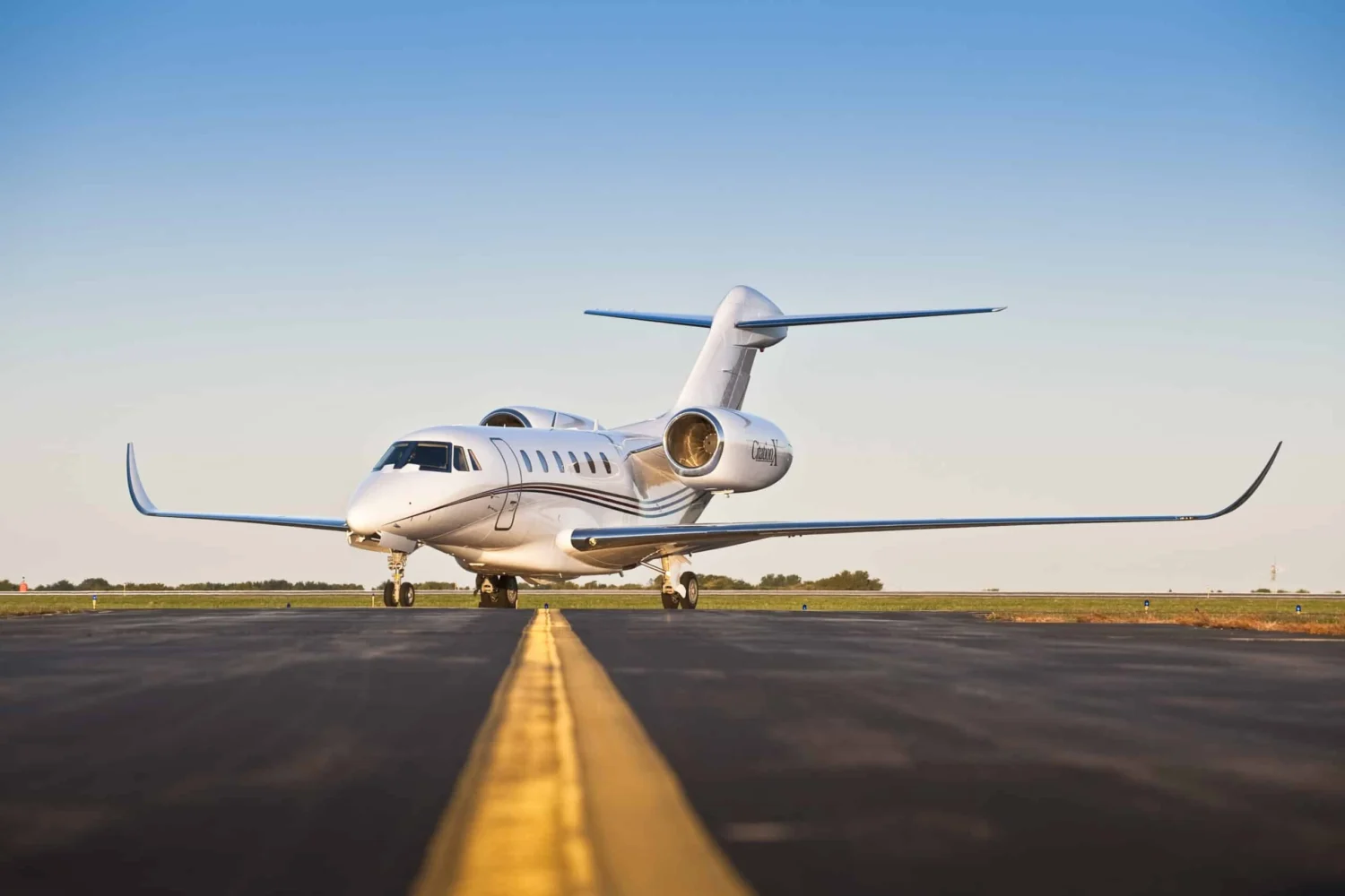 a cessna citation x on the tarmac